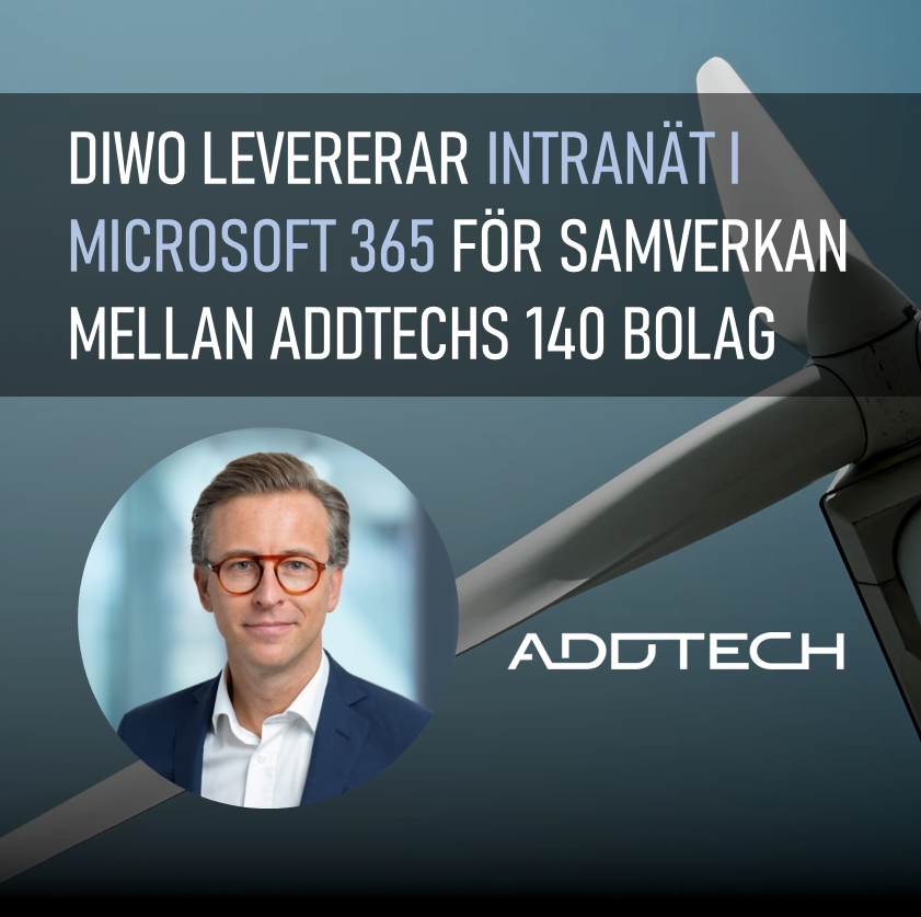 Diwo levererar intranät till Addtech